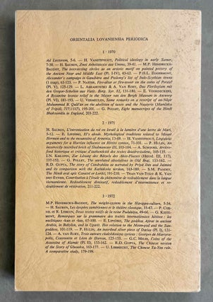 Miscellanea in honorem Joseph Vergote