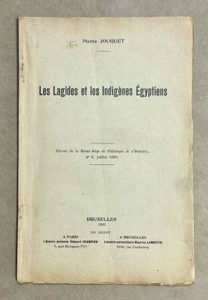 Item #M9757 Les Lagides et les indigènes égyptiens. JOUGUET Pierre[newline]M9757-00.jpeg