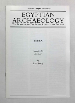 Egyptian Archaeology. The Bulletin of the Egypt Exploration Society. No. 9 (1996) through No. 42 (2013) inclusive. Including Index for Issues 21-30 (2002-07).[newline]M9768-22.jpeg