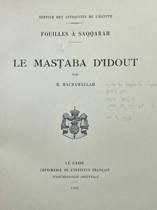 Le Mastaba d'Idout