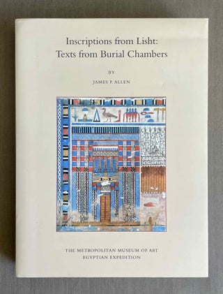 Item #M9776 Inscriptions from Lisht. Texts from burial chambers. ALLEN James P