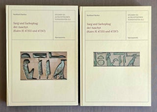 Item #M9782a Sarg und Sarkophag der Aaschyt (Kairo JE 47355 und 47267). 2 volumes (complete set)....