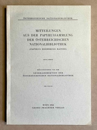 Item #M9786 Der Kampf um den Panzer des Inaros (Papyrus Krall). BRESCIANI Edda