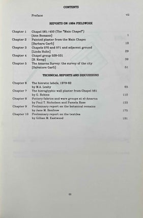 Amarna Reports I-VI (complete set)