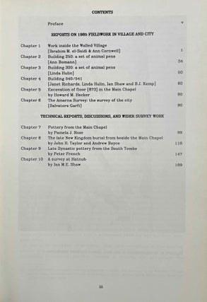 Amarna Reports I-VI (complete set)