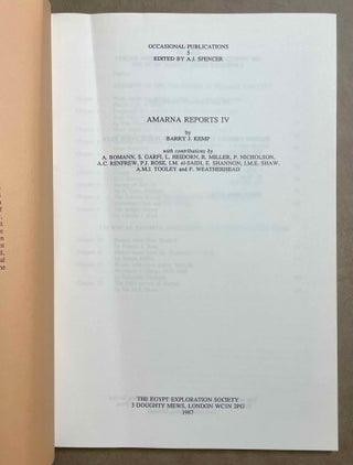 Amarna Reports I-VI (complete set)