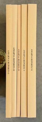Item #M9801c Amarna Reports I, II, IV, V and VI (missing only vol. III). KEMP Barry J