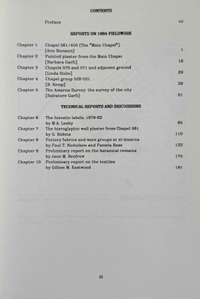 Amarna Reports I, II, IV, V and VI (missing only vol. III)