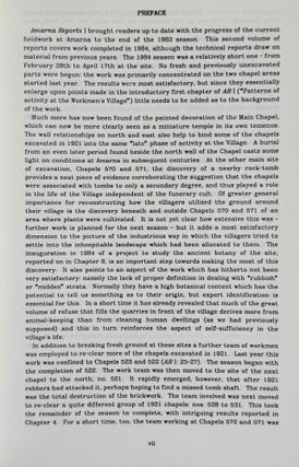 Amarna Reports I, II, IV, V and VI (missing only vol. III)