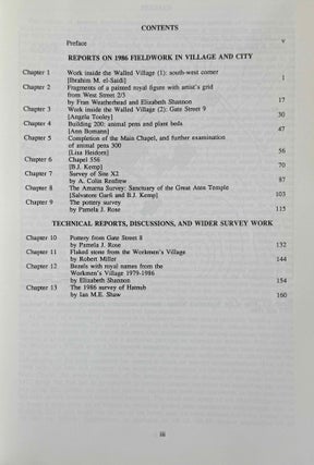 Amarna Reports I, II, IV, V and VI (missing only vol. III)
