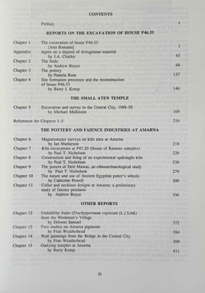 Amarna Reports I, II, IV, V and VI (missing only vol. III)