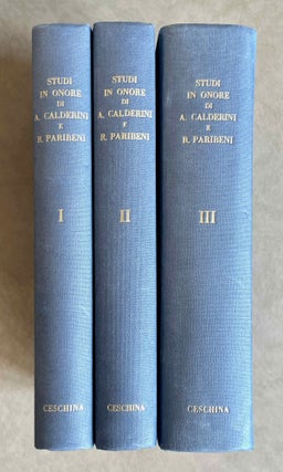Item #M9803 Studi in onore di Aristide Calderini e Roberto Paribeni. Vol. 1: Studi di storia e...[newline]M9803-00.jpeg