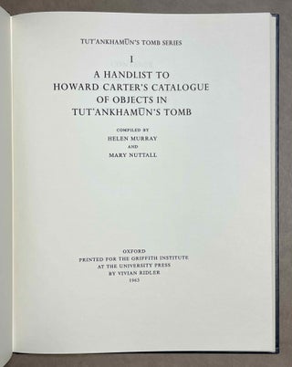 A handlist to Howard Carter's catalogue of objects in Tutankhamun's tomb[newline]M9805-01.jpeg