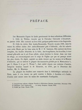 Manuscrits coptes du Mus&eacute;e d'antiquit&eacute;s des Pays-Bas &agrave; Leide