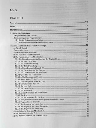 Die Grabanlage des Monthemhet (TT 34) I. Der Weg zur Sargkammer (R 44.1 bis R 53). Teile 1-4 (complete set)