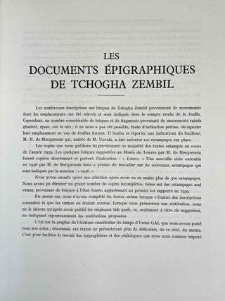 Mission de Susiane. Les documents &eacute;pigraphiques de Tchogha Zembil.[newline]M9829-03.jpeg