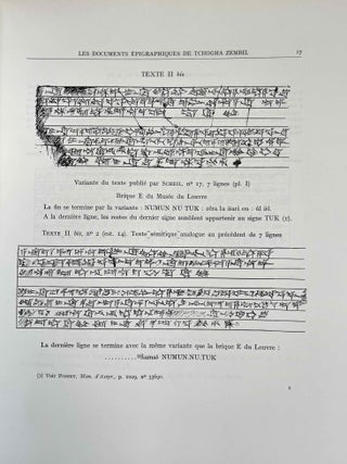 Mission de Susiane. Les documents &eacute;pigraphiques de Tchogha Zembil.[newline]M9829-04.jpeg