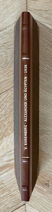 Item #M9867 Alexander und Ägypten. EHRENBERG Viktor