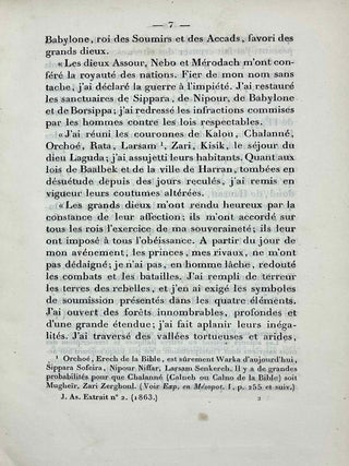 Grande inscription du palais de Khorsabad. Publi&eacute;e et comment&eacute;e par Jules Oppert et Joachim Menant.[newline]M9874-05.jpeg
