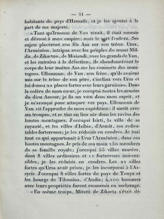 Grande inscription du palais de Khorsabad. Publi&eacute;e et comment&eacute;e par Jules Oppert et Joachim Menant.[newline]M9874-09.jpeg