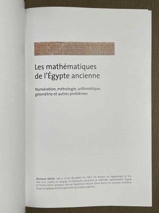 Les math&eacute;matiques de l'&Eacute;gypte ancienne (2e &eacute;dition)[newline]M9902a-01.jpeg