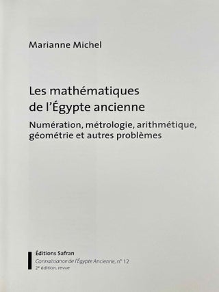 Les math&eacute;matiques de l'&Eacute;gypte ancienne (2e &eacute;dition)[newline]M9902a-02.jpeg