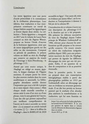 Le récit du Naufragé