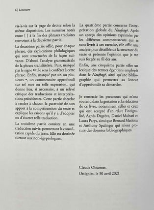 Le récit du Naufragé