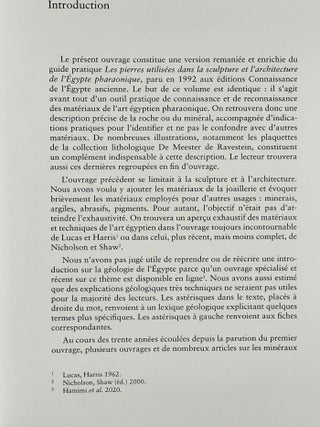 Pierres de l&rsquo;&Eacute;gypte ancienne. Guide des mat&eacute;riaux de l&rsquo;architecture, de la sculpture et de la joaillerie.[newline]M9920-02.jpeg
