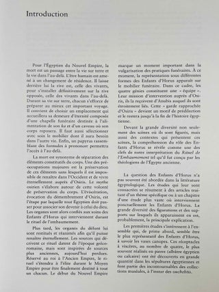 Les Enfants d'Horus au Nouvel Empire et &agrave; la Troisi&egrave;me P&eacute;riode Interm&eacute;diaire. Etude iconographique, philologique et religieuse.[newline]M9922-05.jpeg