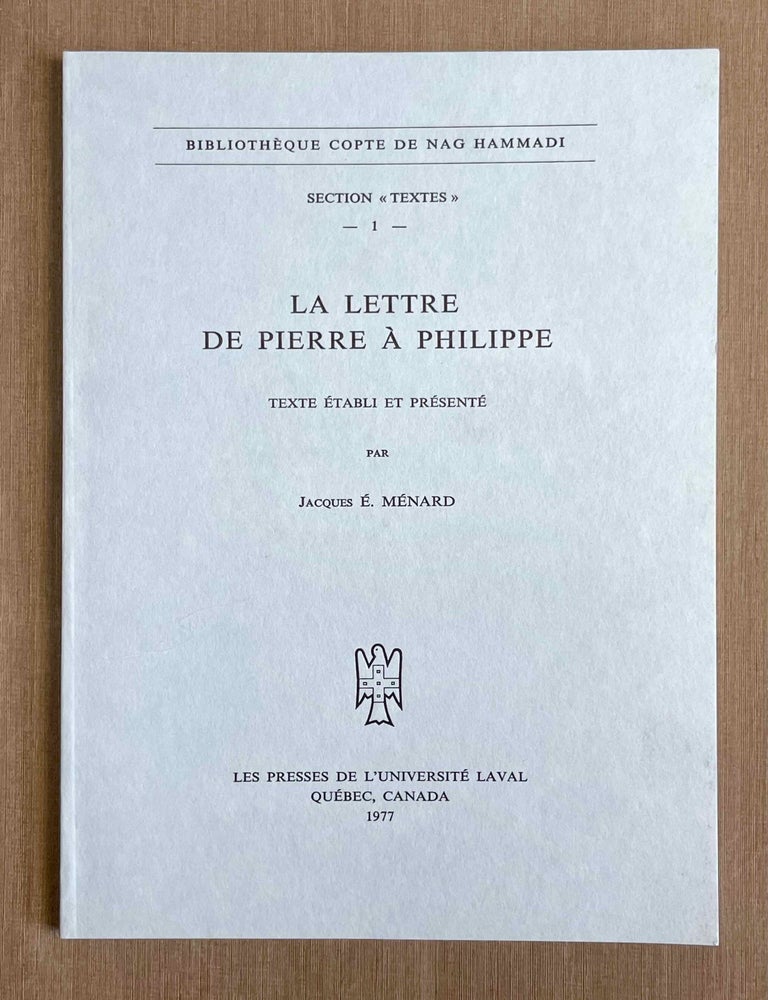 Item #M9928 La Lettre de Pierre &agrave; Philippe. MENARD Jacques E.[newline]M9928-00.jpeg