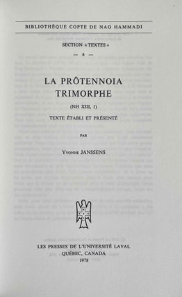 Prot-ennoia trimorphos. La protennoia trimorphe.