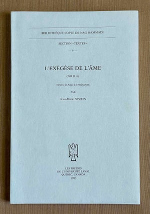Item #M9934 L'exégèse de l'âme (NH II, 6). SEVRIN Jean-Marie[newline]M9934-00.jpeg