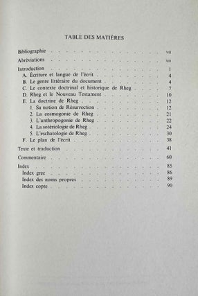 Le traité sur la Résurrection (NH I, 4)