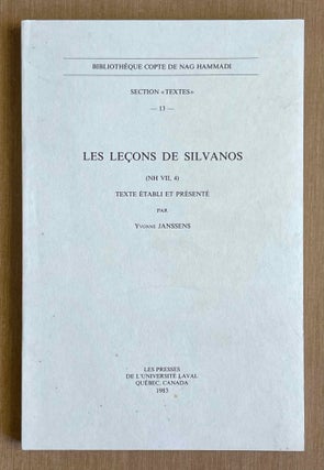 Item #M9938 Les Leçons de Silvanos (NH VII,4). JANSSENS Yvonne