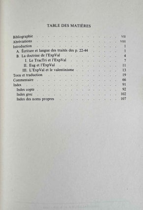 L'Exposé valentinien. Les fragments sur le baptême et sur l'eucharistie (NH XI, 2).