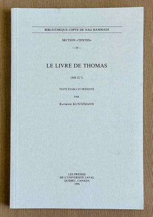 Item #M9945 Le Livre de Thomas (NH II, 7). KUNTZMANN Raymond[newline]M9945-00.jpeg