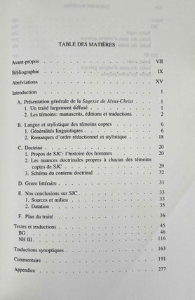 La Sagesse de Jésus-Christ (NH III, 4)