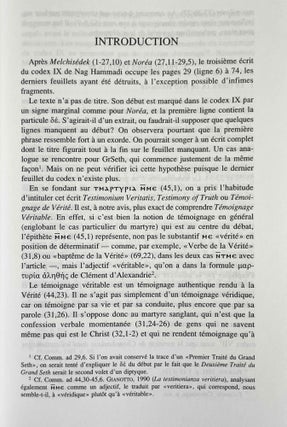 Le témoignage véritable. Gnose et martyre.