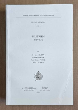 Item #M9955 Zostrien (NH VIII, 1). BARRY Catherine - FUNK Wolf-Peter - POIRIER Paul-Hubert -...