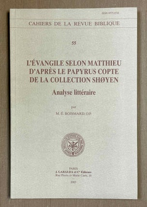 Item #M9964 L'Evangile selon Matthieu d'après le papyrus copte de la collection Shoyen. Analyse...[newline]M9964-00.jpeg