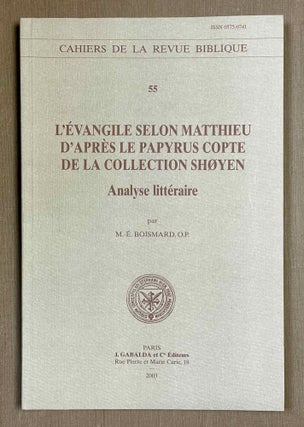 Item #M9964 L'Evangile selon Matthieu d'après le papyrus copte de la collection...