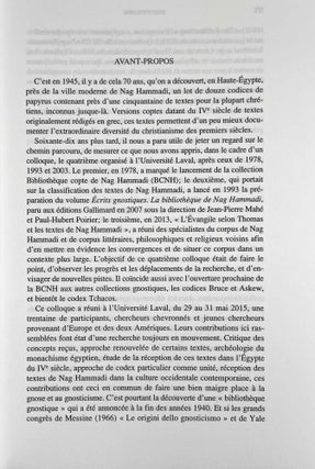 Nag Hammadi à 70 ans, qu'avons-nous appris? Nag Hammadi at 70, what have we learned? (Colloque international, Québec, Université Laval, 29-31 mai 2015)
