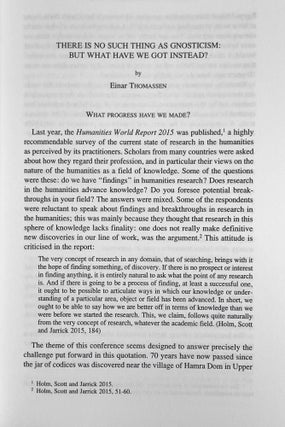 Nag Hammadi à 70 ans, qu'avons-nous appris? Nag Hammadi at 70, what have we learned? (Colloque international, Québec, Université Laval, 29-31 mai 2015)