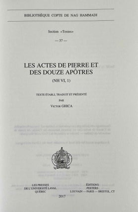 Les actes de Pierre et des douze apôtres (NH VI, 1)