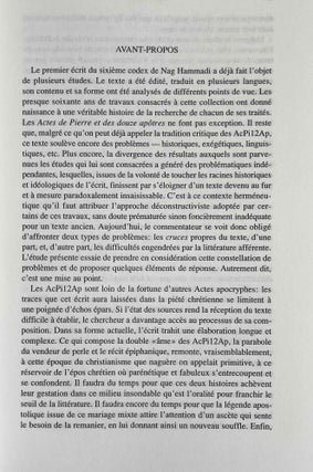 Les actes de Pierre et des douze apôtres (NH VI, 1)