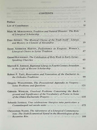 Inquiries into Eastern Christian worship. Selected papers of the Second International Congress of the Society of Oriental Liturgy, Rome, 17-21 September 2008.[newline]M9982-03.jpeg