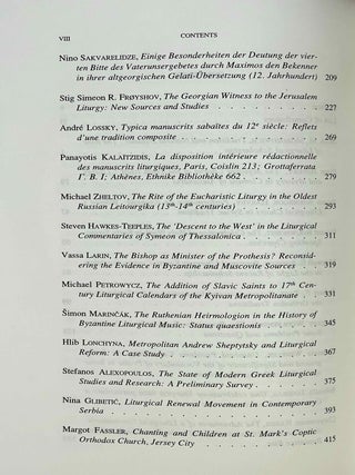 Inquiries into Eastern Christian worship. Selected papers of the Second International Congress of the Society of Oriental Liturgy, Rome, 17-21 September 2008.[newline]M9982-04.jpeg