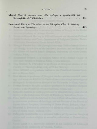Inquiries into Eastern Christian worship. Selected papers of the Second International Congress of the Society of Oriental Liturgy, Rome, 17-21 September 2008.[newline]M9982-05.jpeg
