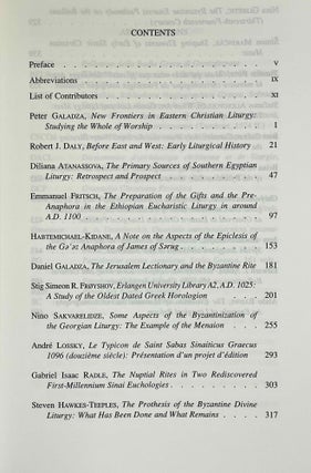 Rites and rituals of the Christian East. Proceedings of the Fourth International Congress of the Society of Oriental Liturgy, Lebanon, 10-15 July 2012.